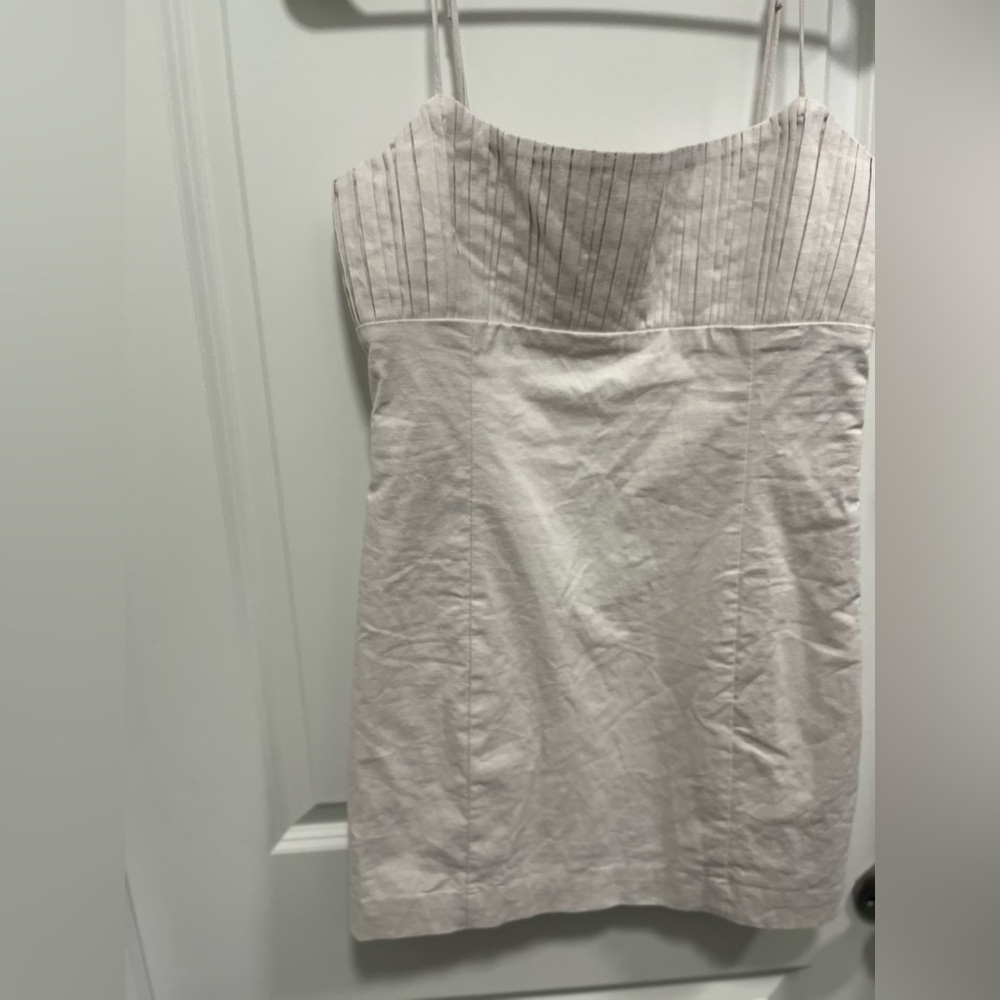 Maeve By Anthropologie Women’s Dress White Spaghetti Strap Size 6 NWT